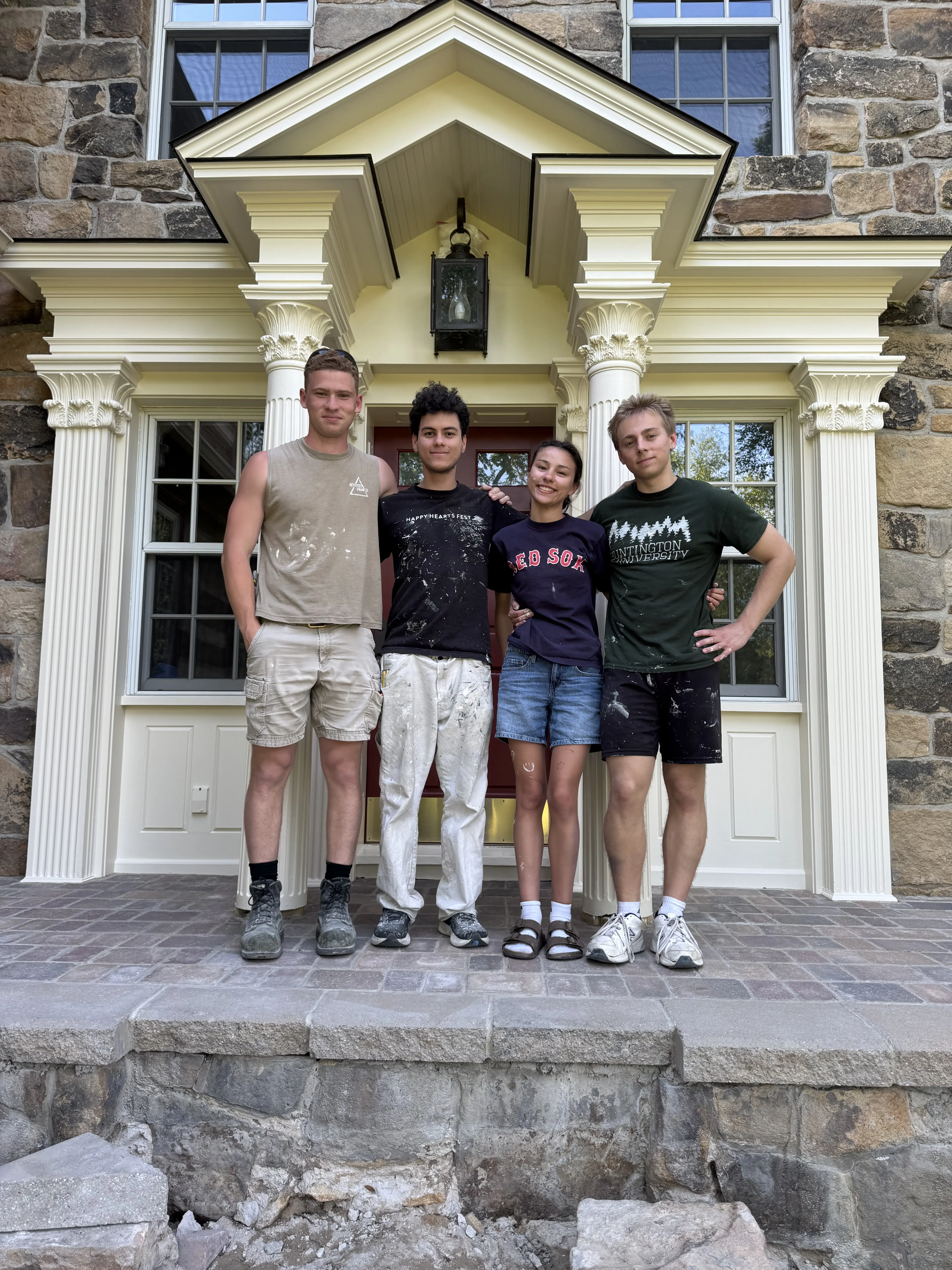 Ann Arbor Painting team in front of a completed project