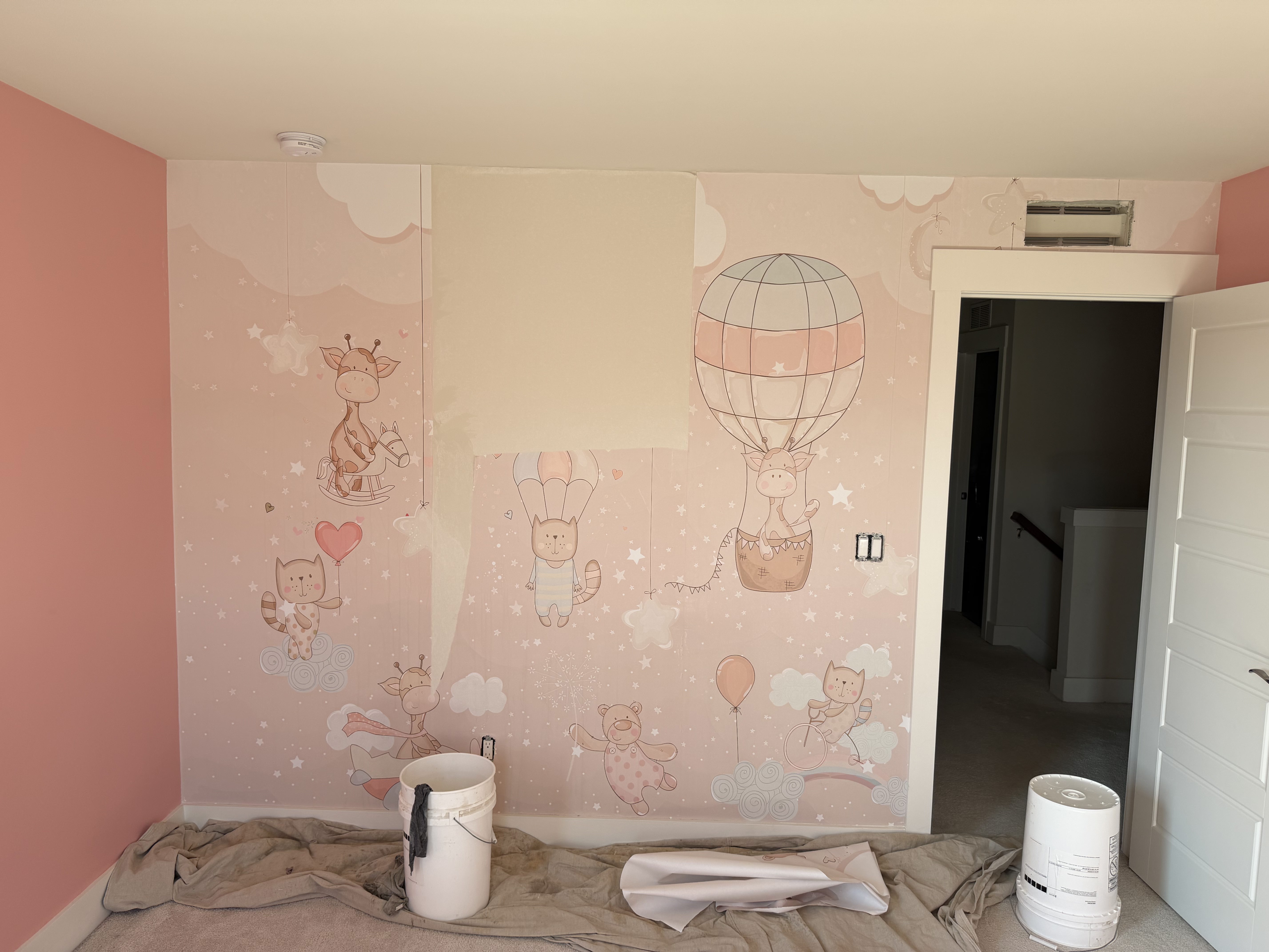Wallpaper removal - before