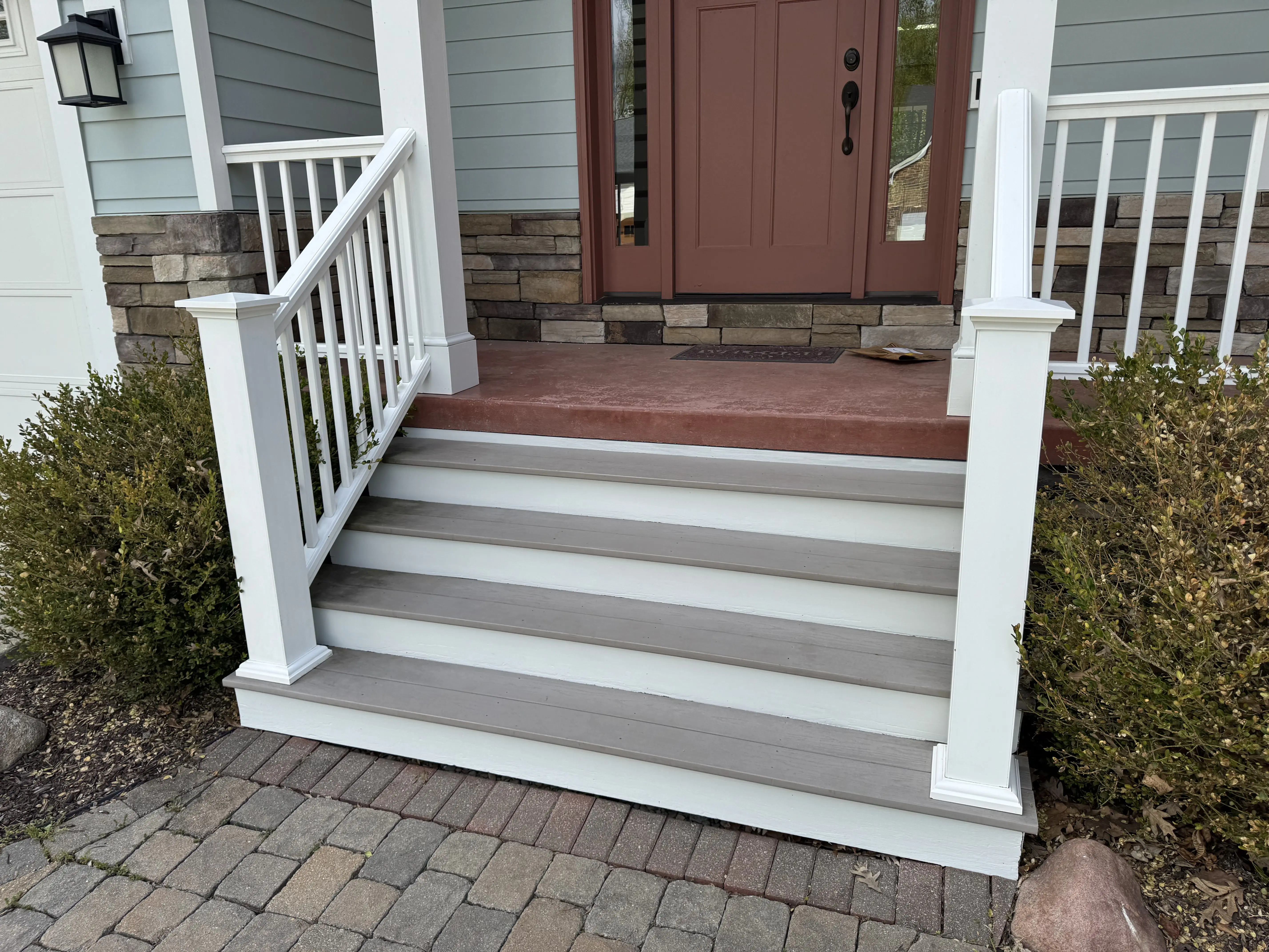 Front porch steps - after