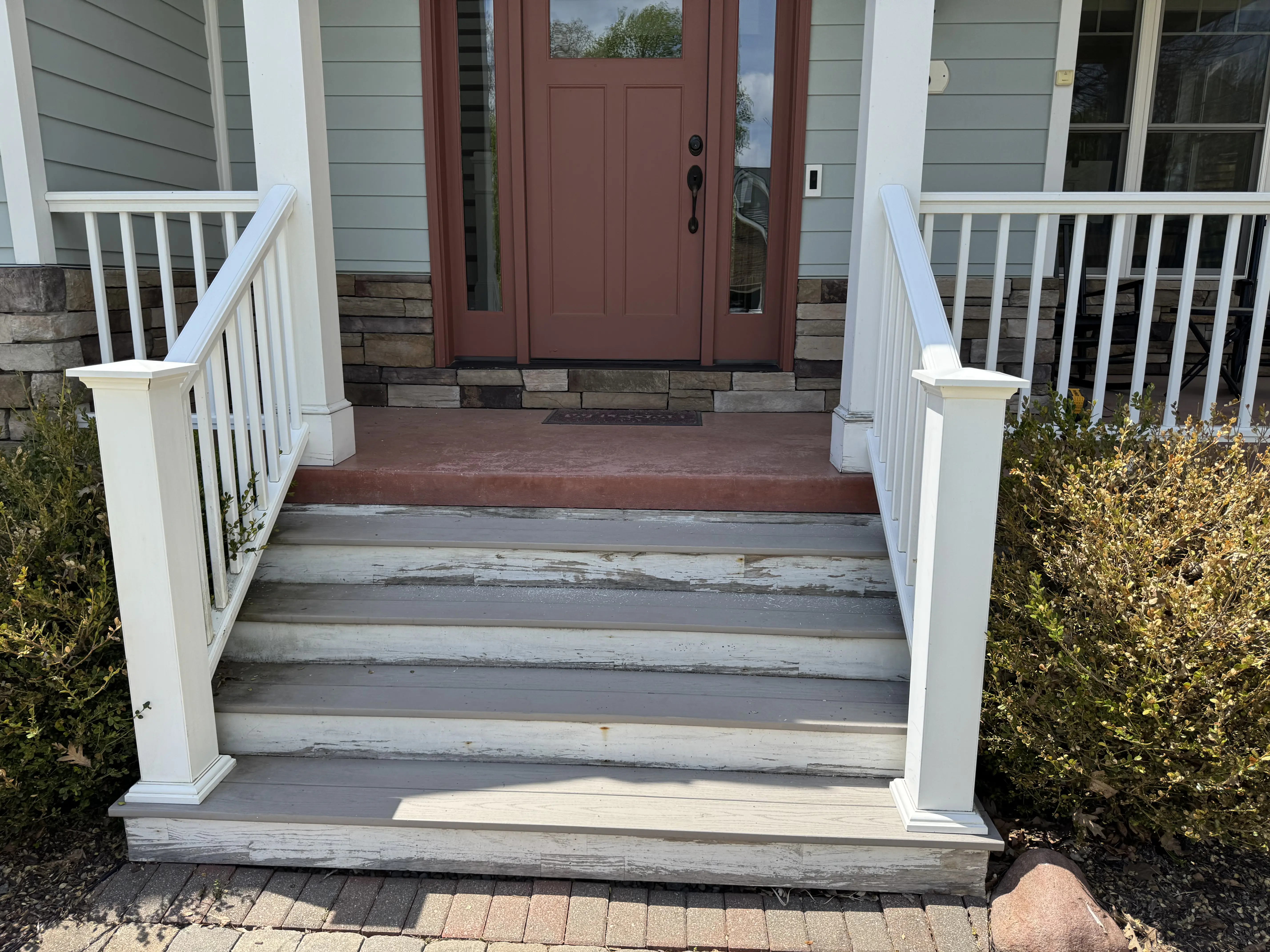 Front porch steps - before
