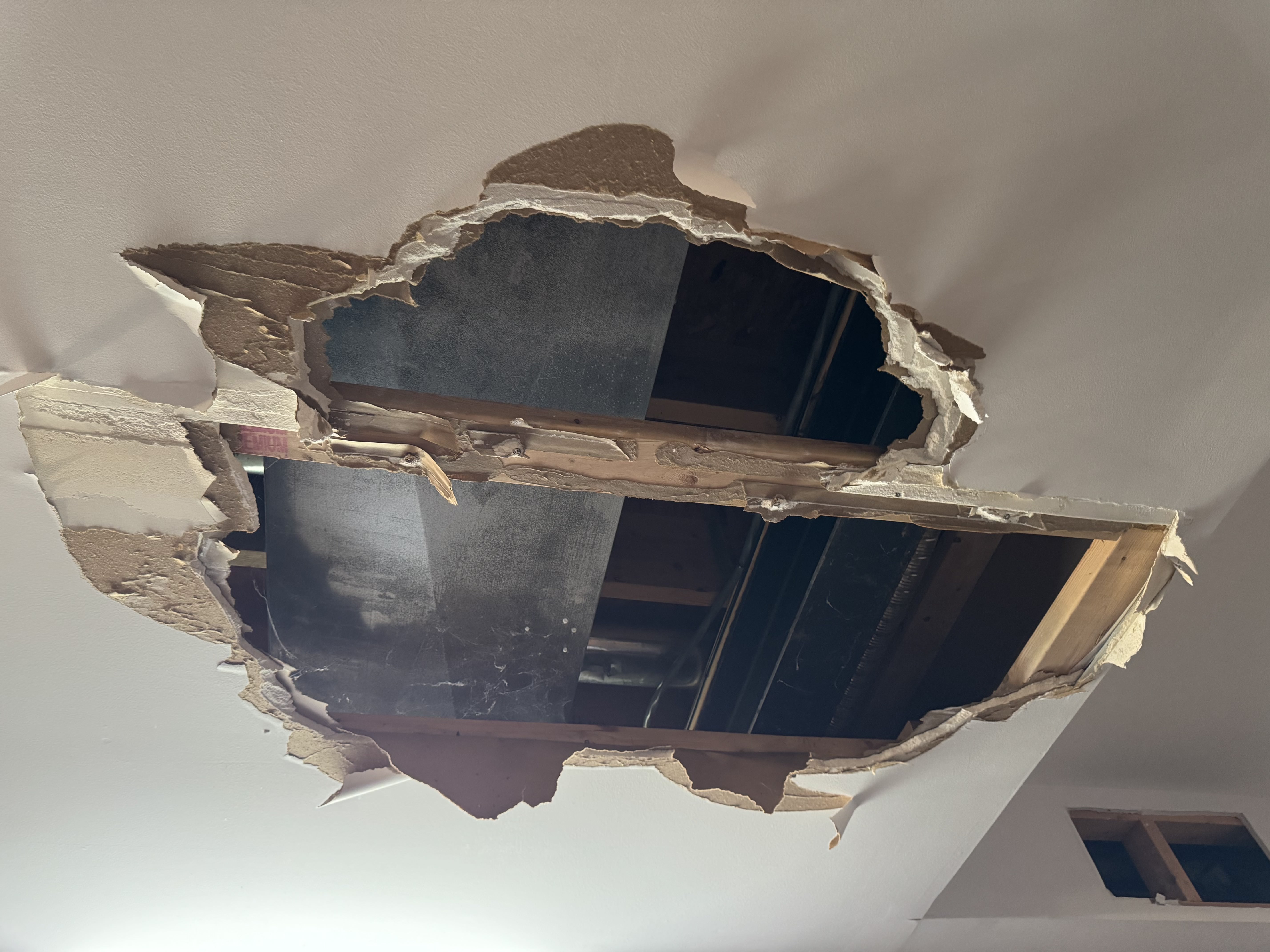 Wall patch and repaint - before
