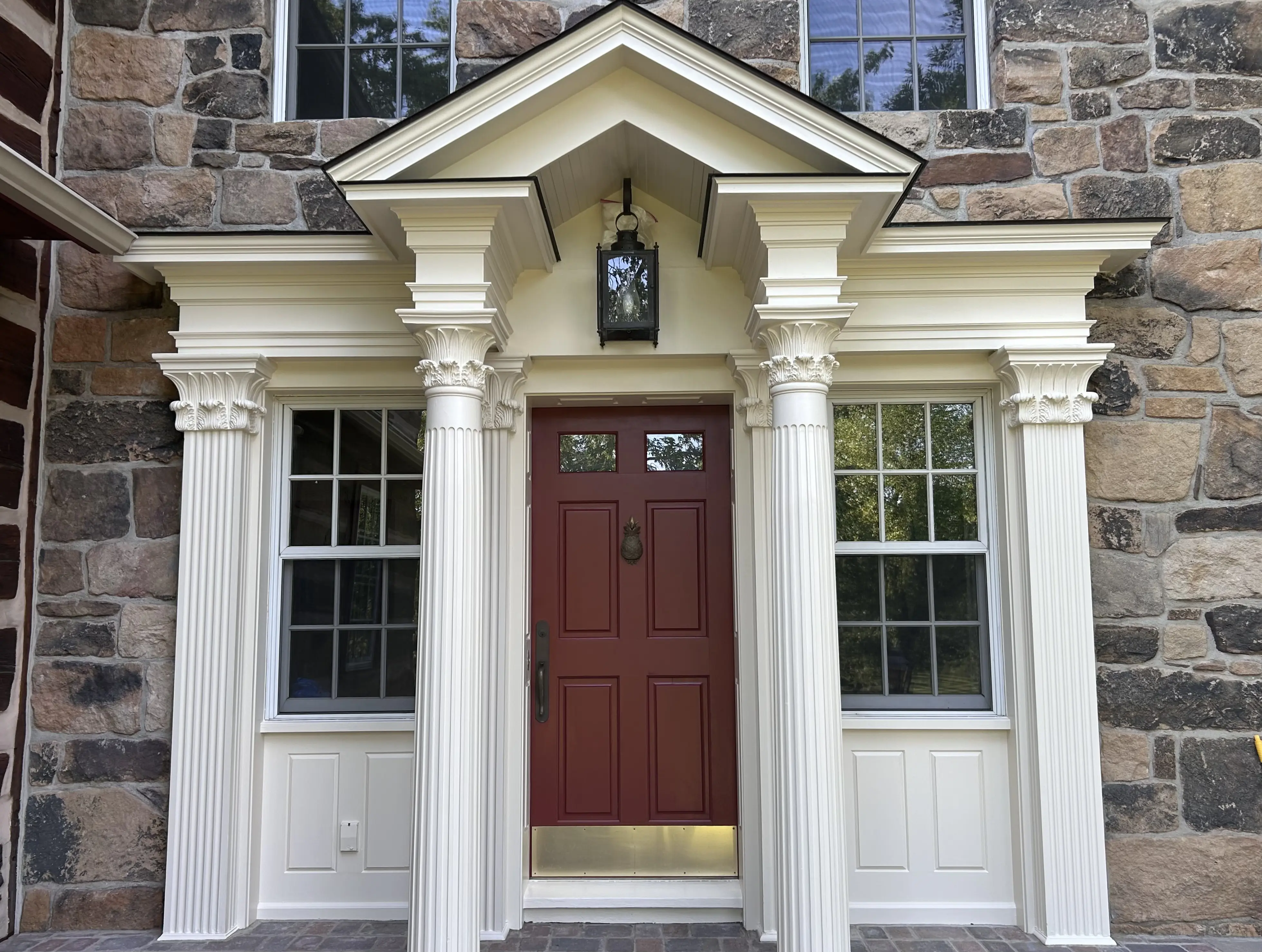Archway & pillar - after