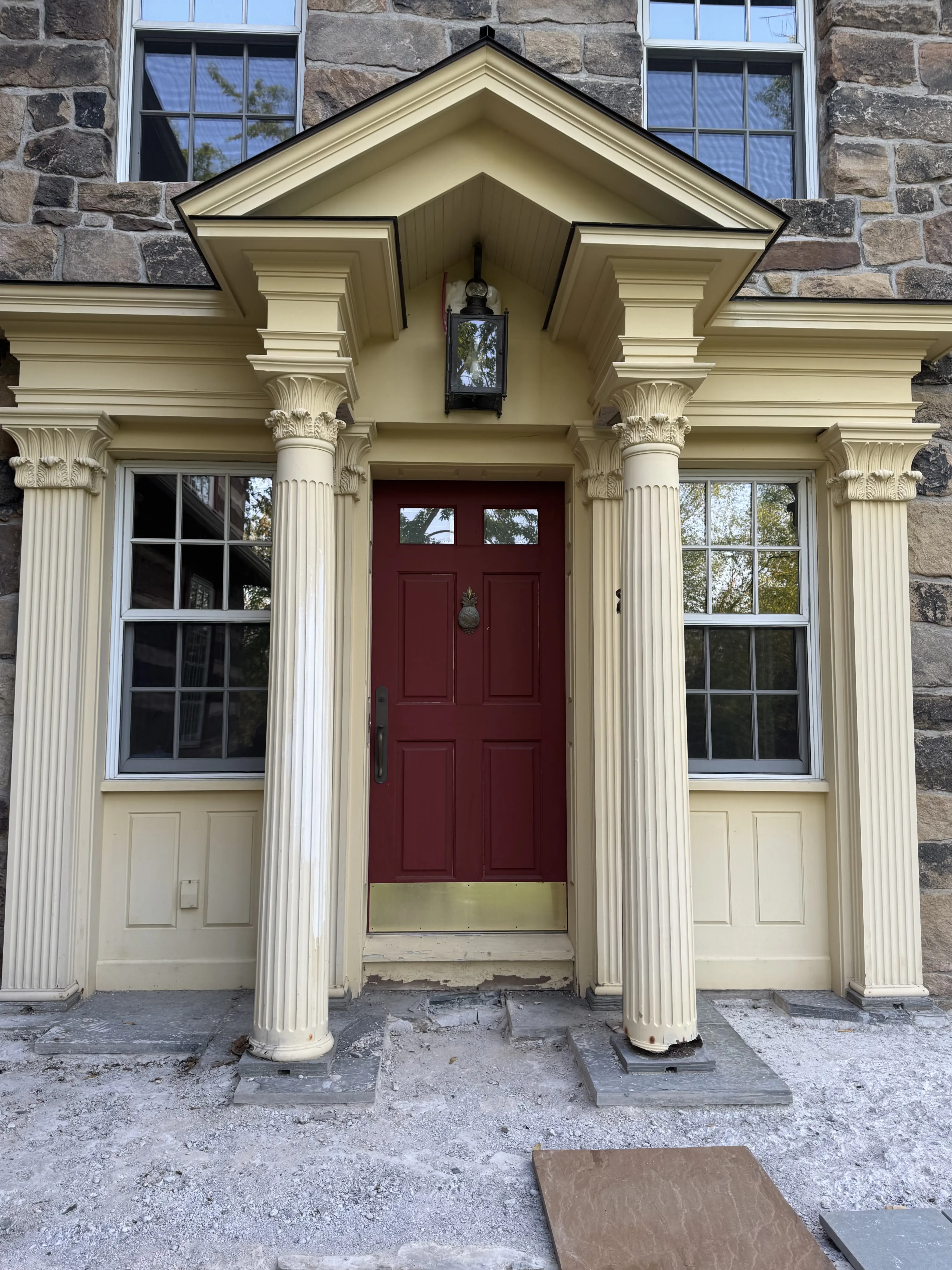 Archway & pillar - before